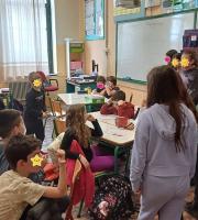 Δράσεις μαθητών Δημοτικού Σχολείου, για την προστασία απολιθωμένου κορμού.