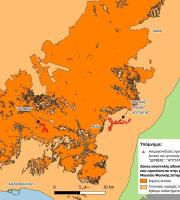 Χάρτης με τις τοποθεσίες που ζητείται να εγκατασταθούν νέοι αιολικοί σταθμοί.