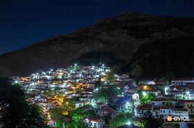 Η χώρα της Σαμοθράκης φωτισμένη