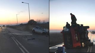 Τραγικό δυστύχημα με ΙΧ και Πυροσβεστικό όχημα στην Ε.Ο. Αλεξ/πολης - Φερών