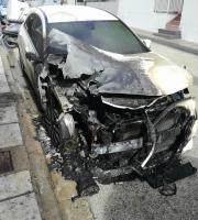 Το Μercedes A180 μετά την επίθεση