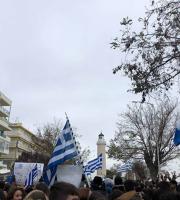 Μαθητική πορεία στην Πλατεία του Φάρου 