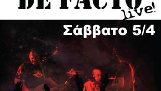 Οι 'De Facto' live το Σάββατο στο Notos stage.