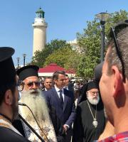 Ο Κυριάκος Μητσοτάκης στην κατάθεση στεφάνων