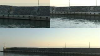 Την "κάνει"… σιγά σιγά ο λιμενοβραχίονας από το Λιμανάκι της Μάκρης
