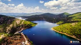 Στον υδροταμιευτήρα της Αισύμης, από ψηλά