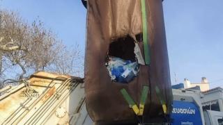 Η ανευθυνότητα «έκαψε» ακόμη έναν κάδο απορριμμάτων στον δήμο Αλεξανδρούπολης