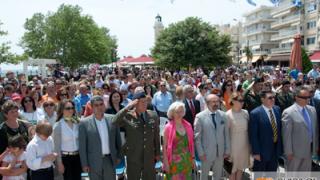 Την Ολυμπιακή Φλόγα υποδέχθηκε η πόλη της Αλεξανδρούπολης.