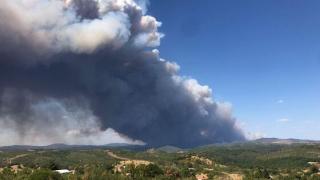 Τεράστια φωτιά στο δάσος της Δαδιάς - Καίει στον στενό πυρήνα (video)
