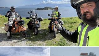 8 βουνά της Ελλάδας διέσχισε με την Vespa του ο Παναγιώτης Χανός!