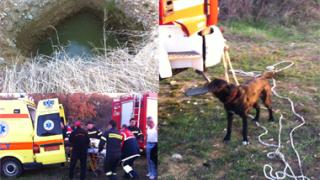 Επιχείρηση διάσωσης 58χρονου μέσα από νερόλακκο.