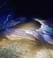 Ιρλανδική διάβαση του δημοτικού δρόμου που συνδέει την Λύρα με τα Λαγυνά.