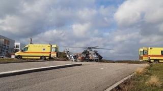 «Αερογέφυρα ζωής» για ένα τραυματία στο ΠΓΝ Αλεξανδρούπολης (video)