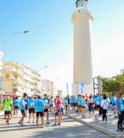 Λίγο πριν την εκκίνηση του αγώνα 10χλμ 