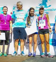 Οι τρείς πρώτες γυναίκες του αγώνα των 10χλμ 
