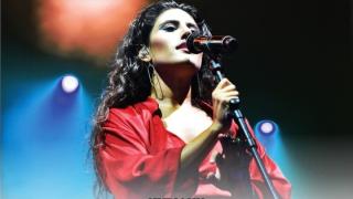 Η Μαρίνα Σπανού σε μια καλοκαιρινή συναυλία την Κυριακή 22 Ιουνίου, στην Κομοτηνή