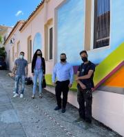 Ο Δήμαρχος κ. Γαλατούμος και η Αντιδήμαρχος κ. Καραμήτσου, επιισκέφτηκαν εχτές 4 Ιουνίου 2021, το Δημοτικό σχολείο Λακώμματος Σαμοθράκης.