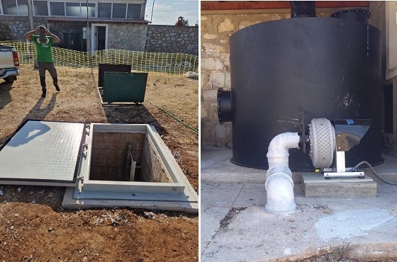 Οι εργασίες έγιναν για να λυθεί το πρόβλημα κακοσμίας στην περιοχή της Απολλωνιάδας.