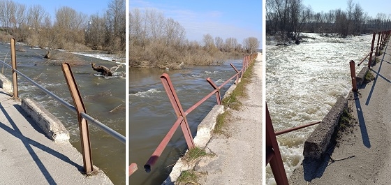 Αυτή είναι η κατάσταση που επικρατεί στη γέφυρα Ελιάς - Φυλακίου, στον βόρειο Έβρο.