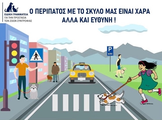 Υποχρεώσεις όσων έχουν σκύλο συντροφιάς και τον βγάζουν για περίπατο.