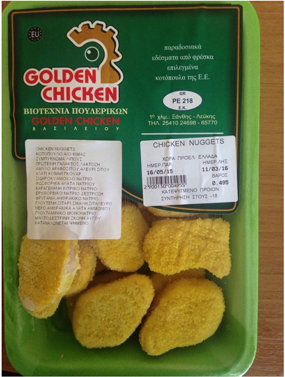 Ανάκλαση συσκευασίας με κοτομπουκιές λόγω σαλμονέλας από τον ΕΦΕΤ