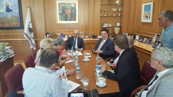 Συνάντηση του Δημάρχου Αλεξ/πολης κ. Λαμπάκη, με τον Υφυπουργό Εργασίας Haus Joachim Fuchtel