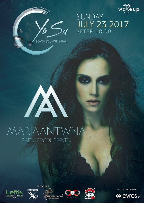 H Maria Antwna έρχεται να βάλει "φωτιά" στα decks του Yasu beach bar