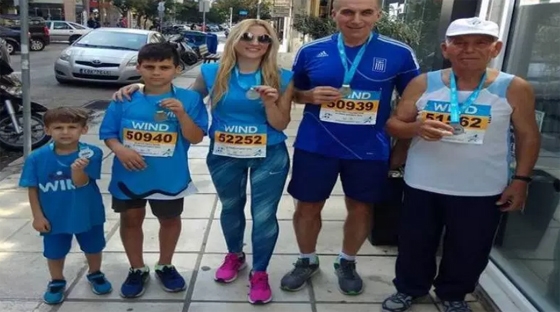 O 82χρονος δρομέας του Run Greece στην Αλεξανδρούπολη