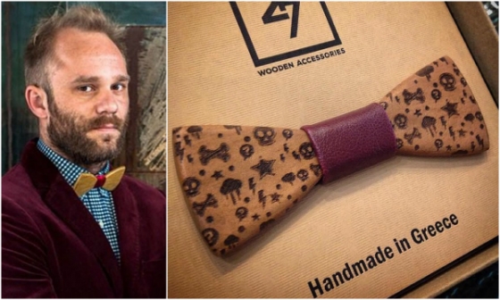 O Αλεξανδρουπολίτης που "έπλασε" τα ξύλινα παπιγιόν