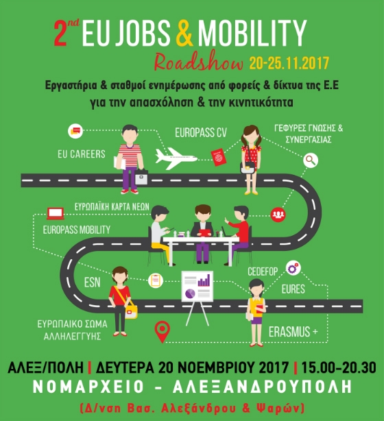 Πρώτος σταθμός του 2ου EU Jobs and Mobility Roadshow η Αλεξανδρούπολη