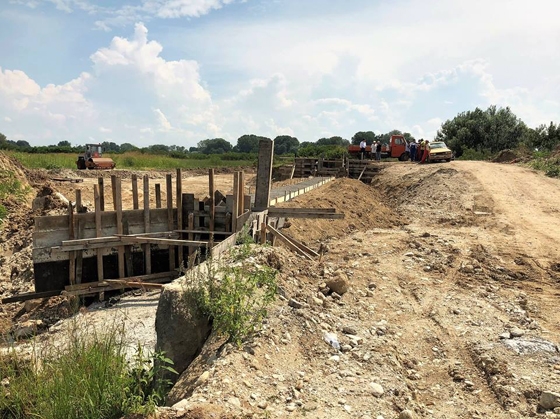 Κατασκευή αναχώματος στο Φυλακτό Σουφλίου για την προστασία αγροτικών εκτάσεων 