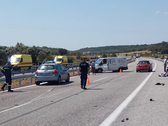 Εικόνα από το συμβάν στο ύψος της Νίψας