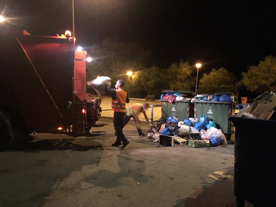 ξεκίνησε σταδιακά η αποκομιδή των σκουπιδιών