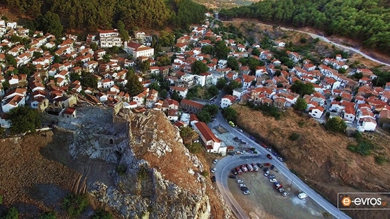 Η χώρα του νησιού από ψηλά