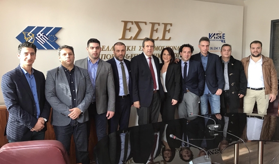 Οι εκλέκτορες της ΟΕΕΘ από τον Εμπορικό Σύλλογο Αλεξανδρούπολης με τον νέο Πρόεδρο της ΕΣΕΕ Γιώργο Καρανίκα