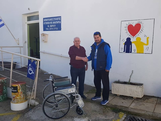 Μια δωρεά που ανοίγει το δρόμο για τα ΑμεΑ Έβρου 