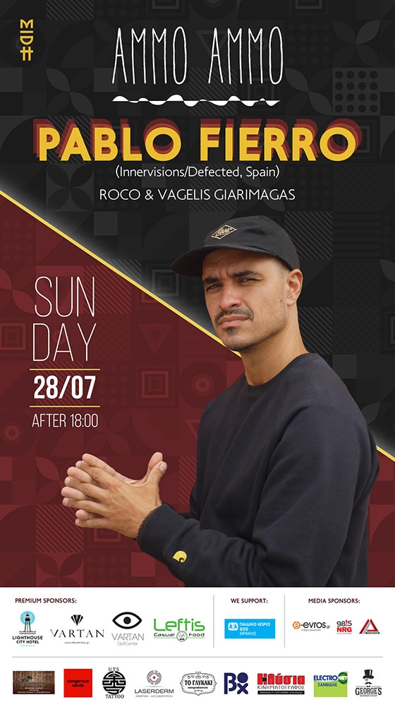 Ο Ισπανός σούπερσταρ Pablo Fierro έρχεται στο Ammo - Ammo beach bar