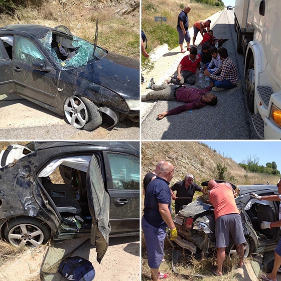 Έβρος: Σοβαρό τροχαίο ατύχημα στην Εγνατία οδό (φωτο)