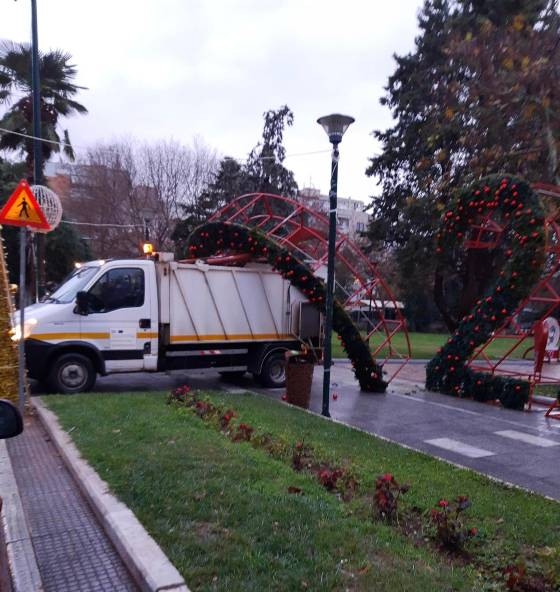 Η φωτογραφία όπως μας την έστειλε ο φίλος Παναγιώτης το πρωί της Πέμπτης 15 Δεκεμβρίου