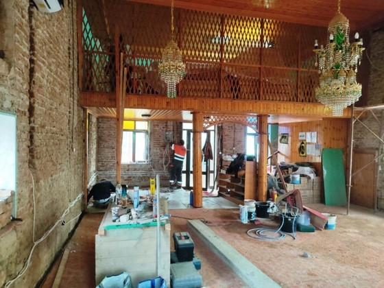 Οι εργασίες ανακαίνισης στο μικρό τέμενος στο Διδυμότειχο