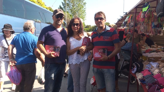 Στη φωτογραφία διακρίνονται από αριστερά, οι υποψήφιοι βουλευτές του ΜέΡΑ25 στον Έβρο, Νικόλαος Μητριτζίκος και Άννα Βαΐδου 