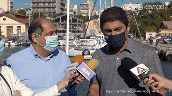 Την Αλεξανδρούπολη επισκέφθηκε ο υφυπουργός Αθλητισμού Λευτέρης Αυγενάκης (video)