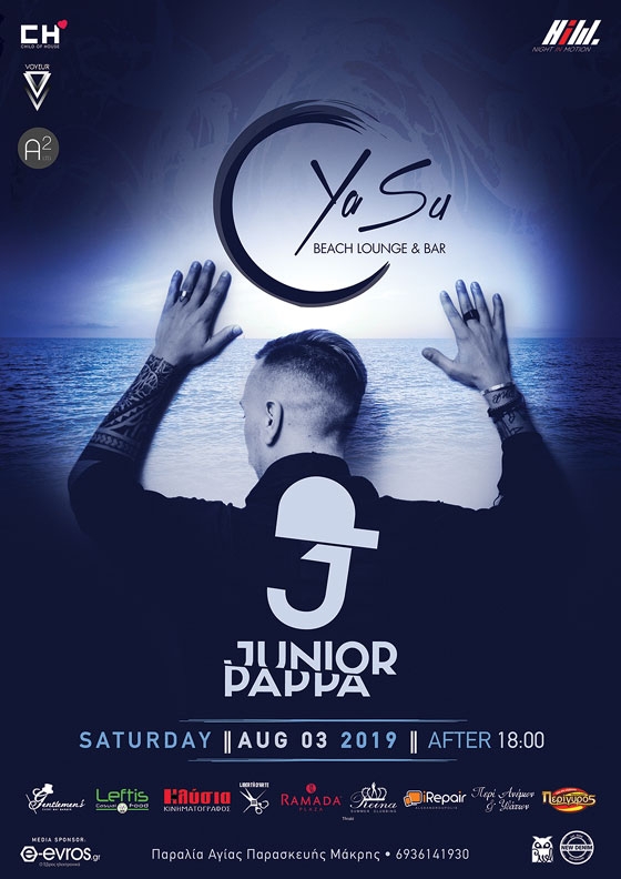 Ο Junior Pappa "ξαναχτυπά" για ένα super party στο Yasu beach bar!
