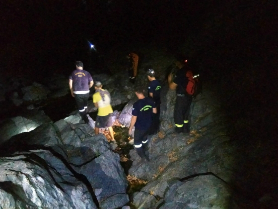 Διάσωση τραυματία από τη Γριά Βάθρα Σαμοθράκης