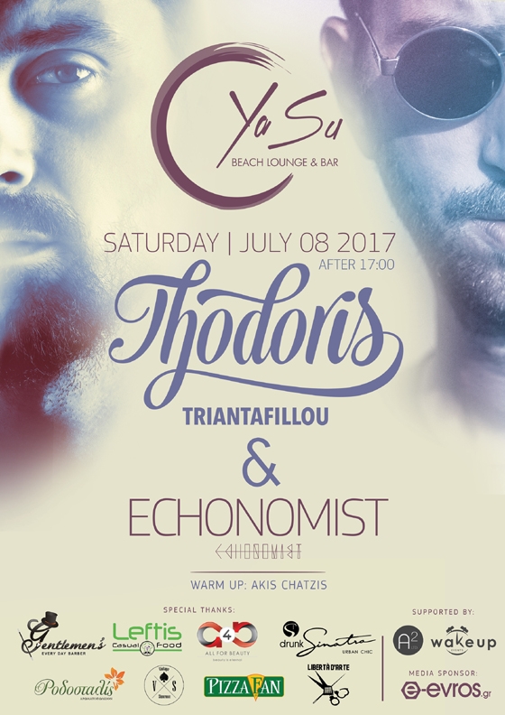 Έρxεται super καλοκαιρινό party με Triantafillou & Economist στο Yasu beach bar