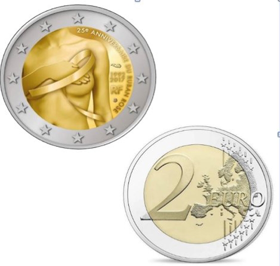 Κυκλοφόρησε στην Ελλάδα συλλεκτικό κέρμα των 2 ευρώ στη μάχη κατά το καρκίνου του μαστού