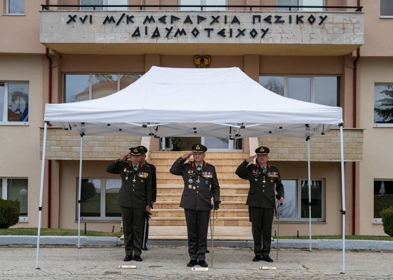 Νέος Διοικητής της 16ης Μεραρχίας στον βόρειο Έβρο, ο Υποστράτηγος Παντελεήμων Βασιλειάδης.