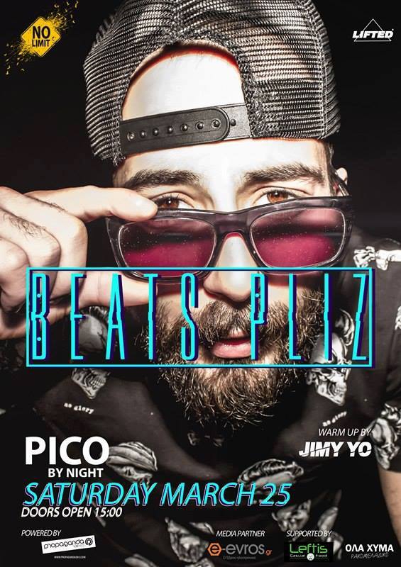 Τρελό απογευματινό party με τον BEATS PLIZ μετά την παρέλαση στο Pico by night