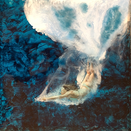 "ΜΠΛΕ" η mix art έκθεση της Αθανασίας Πεφτουλίδου στην αίθουσα τέχνης του Art Gallery cafe