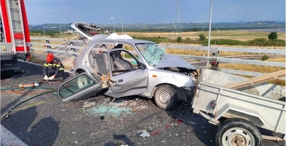 Φωτογραφία αρχείου από το θανατηφόρο τροχαίο στο Αρδάνιο.